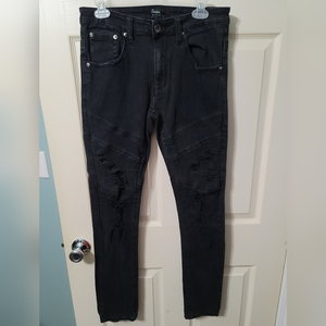 Decibel DNM Black Urban Skinny Jeans Men's 34x33 Good‎ Condition